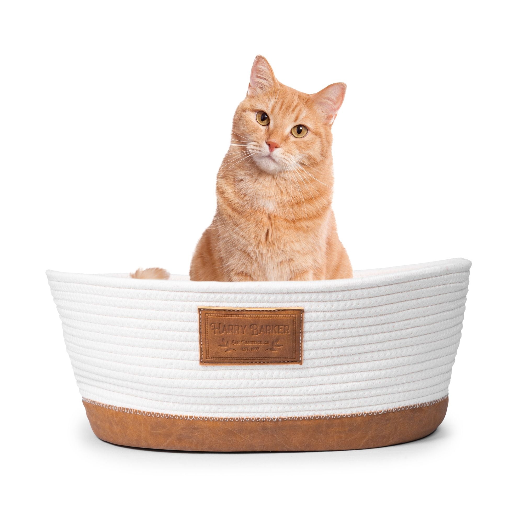 Harry Barker White Rope Cat Bed, One Size