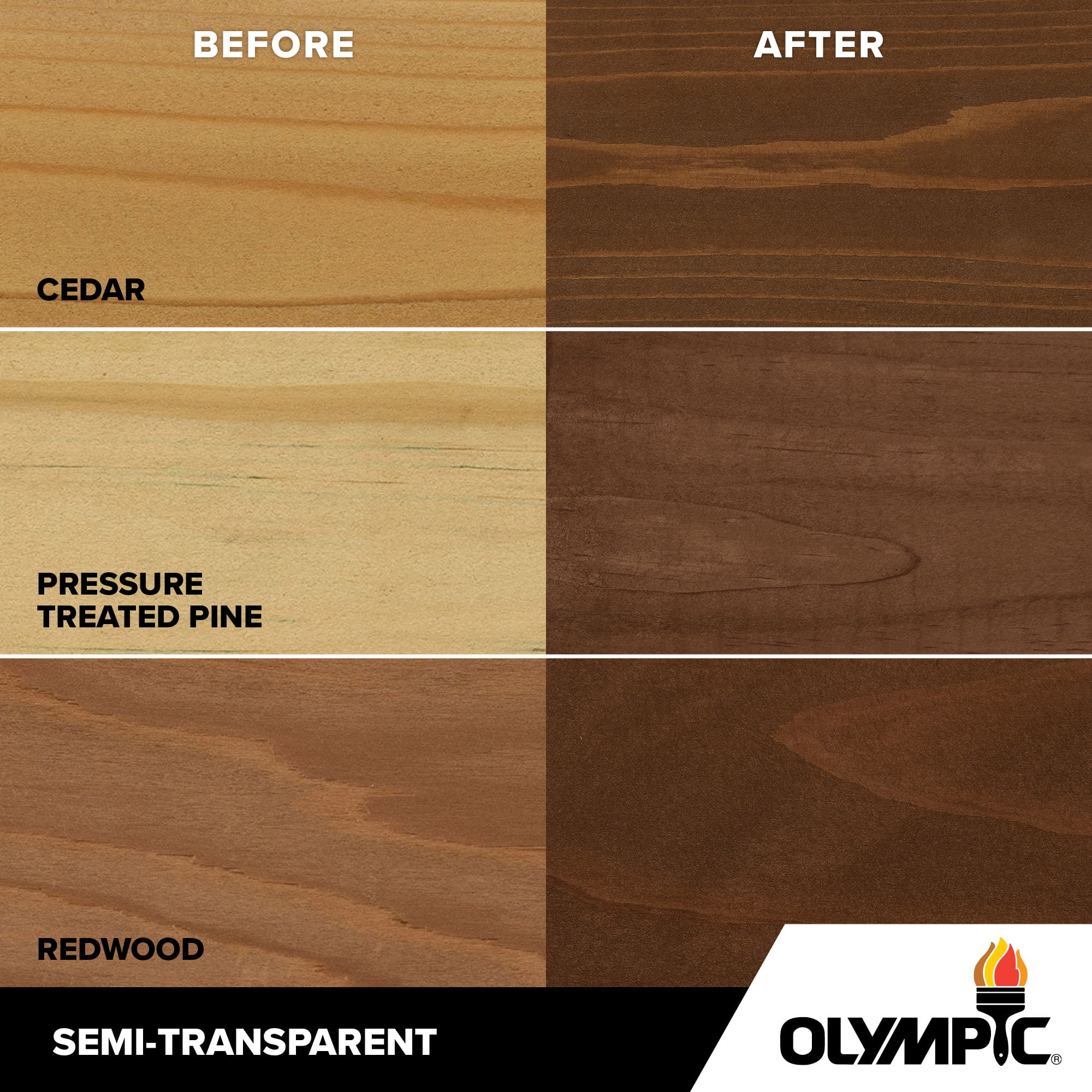 Olympic Maximum 1 Gallon ST-2029 Walnut Semi-Transparent Exterior Stain and Sealer in One Low VOC