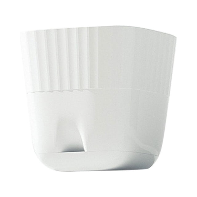 Flowerpot Garden Planting Pot Office Decor Home To Prevent The Roots Rotted Durable Beautiful White Imitation Ceramic