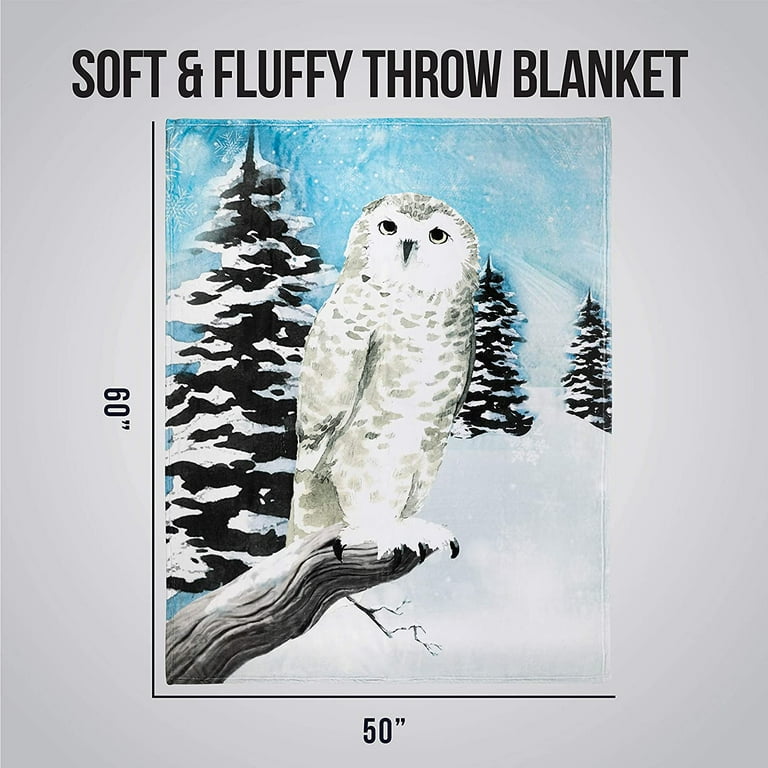 Snowy discount owl blanket