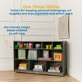 thumbnail image 3 of ECR4Kids 5+5 Cubby and Storage Mobile Tray Cabinet, Classroom Furniture, Grey Wash, 3 of 9