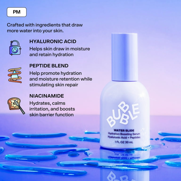 Bubble Skincare Jet Set Mini Serums Trio, Brightening, Hydration