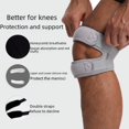 thumbnail image 5 of Rótula ajustable de doble presión de silicona doble incorporada con protección de rodilla, absorción de impactos, transpirable, antideslizante, para correr, bádminton, 5 of 5