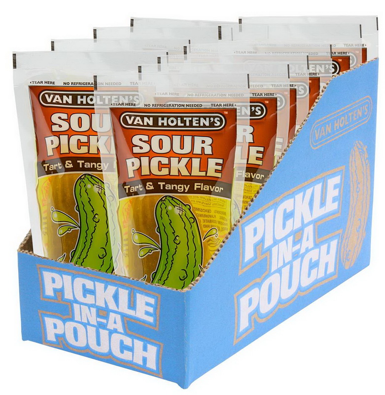 (Price/CASE)Van Holten'S Large Sour Pickle Individually Packed In A