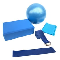 Resistance 5pcs Yoga Equipment Set Include Yoga Ball Yoga Blocks Stretching Strap Resistance Loop Band Exercise Band