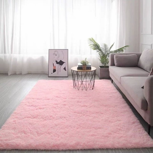 Cqxid Carpet Microfiber Mat Machine Washable Rugs For Parlor Bedroom Fluffy Shaggy Bedside Floor Dorm Grey Area Rug Soft Gray Fuzzy Non Slip Indoor Room Carpet For Family Kitchen Aesthetic