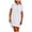 White, variant on Women Dress FallSolid Causal Turndown Collar Short Sleeve Vacation Button Pockets Dress or