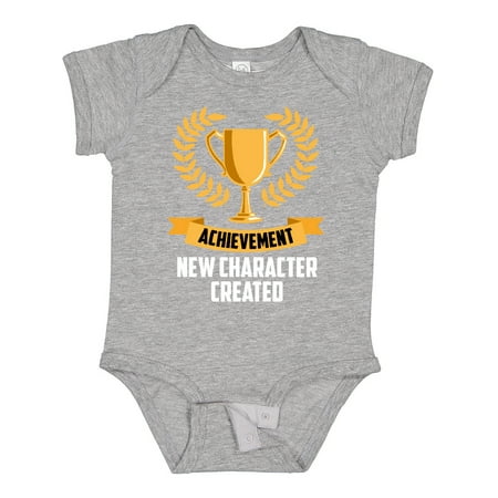 

Inktastic Achievement Unlocked New Character Created White Text Gift Baby Boy or Baby Girl Bodysuit