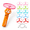 Orange, variant on White Rechargeable Interactive Cat Disc Launcher Set with 10 Discs