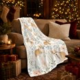 thumbnail image 3 of Pembroke Welsh Corgi Among Roses Autumn, Festive Pet Portrait Pattern, Warm Flannel Blanket for Living Room and Bedroom, Dog Lovers Christmas Gift, Pet Lover Home Decor, 3 of 9