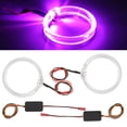 thumbnail image 4 of DRL Halo Ring Light, Plastic 5W High Brightness Stable Performance LED Light Guide Angel Eyes 80mm Circle Ring  For Vehicle White,Red,Green,Blue,Ice Blue,Yellow,Purple, 4 of 8