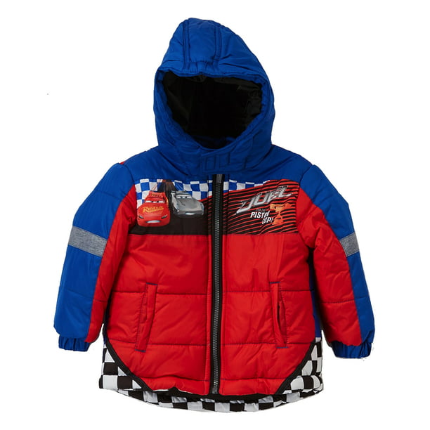 Cars Boys' Disney Hooded Winter Coat, 2T-5T, Red - Walmart.com
