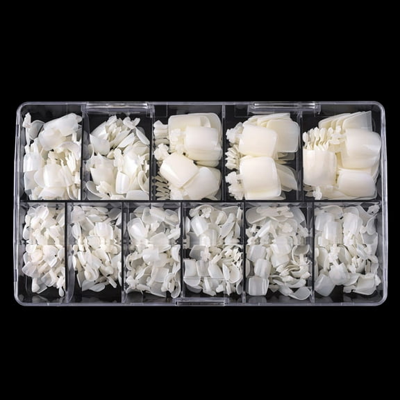 Nails - Cover DIY False Acrylic Toenail Tips for Salon Decoration and French Style Full Set