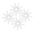thumbnail image 2 of 4PCS Small Plastic Gears for Kids Vending Machine Gear Parts Coin Operated Toys Gear Set Mechanical Gears for DIY Projects and Candy Machine Accessories, 2 of 9