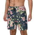 thumbnail image 2 of Haiem Vintage Floral Men'S Quick-Dry Swim Trunks: Comfortable Beach Shorts With Mesh Lining And Pockets - Ideal For Swimming And Sunbathing Small, 2 of 9