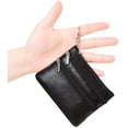 thumbnail image 2 of LAICAIW Women's Genuine Leather Coin Purse Mini Pouch Change Wallet with Keychain,Black, 2 of 6