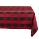 thumbnail image 1 of 2026 Buffalo Check Classic Farmhouse Tablecloth, 60x84, Red & Black, 1 of 5