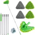 thumbnail image 2 of Wall Cleaner Triangle Mop with 82'' Long Handle - Wall , Cleaning Washer Tool with 4 Microfiber Chenille Duster Pads for Clean Walls, Ceiling, , Baseboards, Floors (), 2 of 7