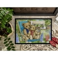 thumbnail image 3 of Springtime Teddy Bears in Flowers Doormat 18x27, 3 of 4