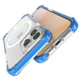 thumbnail image 2 of TECH CIRCLE Shockproof Rubber Clear Back Case Compatible with MagSafe Cover for iPhone 14 Pro Max 
 (Blue), 2 of 4