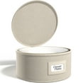 thumbnail image 4 of Sorbus China Storage Containers for Dinner Plates with Lids – Holds Service for 12, Includes Felt Protectors – Dinnerware Organizer, Beige, 4 of 6
