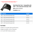 thumbnail image 2 of Dash Board Air Vent - Compatible with 2007 - 2013 Chevy Silverado 1500 2008 2009 2010 2011 2012, 2 of 2