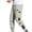 Khaki, variant on Men Cargo Pants Side Pockets Stretchy Waist Drawstring Strap Decor Ankle-banded Jogger Pants Daily Clothes