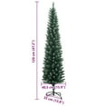 thumbnail image 4 of vidaXL Artificial Slim Christmas Tree 150 LEDs 120 cm, 4 of 5