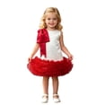thumbnail image 4 of HJYCHN Girls Dress Sleeveless Bowknot Tutu Party Gown with Puffy Skirt for Toddler Dress 4-5 Years, 4 of 6