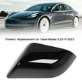 thumbnail image 4 of Door Rearview Mirror Cover Cap Replacement for  2017-2023, Black Painted High Strength Door Mirror Cover, Easy Install, 4 of 7