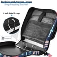 thumbnail image 4 of FORMRS Zipper Binder with Shoulder Strap 2-inch Ring 500 Sheet Capacity File Bag, Blue Anchor, 4 of 5