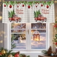 thumbnail image 5 of Kitchen Cafe Valance Curtain for Small Windows,Farmhouse Truck with Tree Rod Pocket Short Valances,60x18in, 5 of 9
