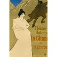 thumbnail image 3 of Toulouse-Lautrec, Henri de 11x14 Black Modern Framed Museum Art Print Titled - La Gitane, 3 of 5
