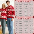 thumbnail image 4 of Gustave Christmas Sweater for Men Women Xmas Ugly Sweaters Snowflake Reindeer Long Sleeve Crewneck Knitted Pullover Sweatshirt Couple Matching Holiday Tops, 4 of 9