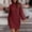 Solid, variant on pstuiky Young Adult Dresses, Fashion Women Summer Casual Solid Dressround Neck Long Sleeve Loose Dress Shirt Dresses Summer Savings