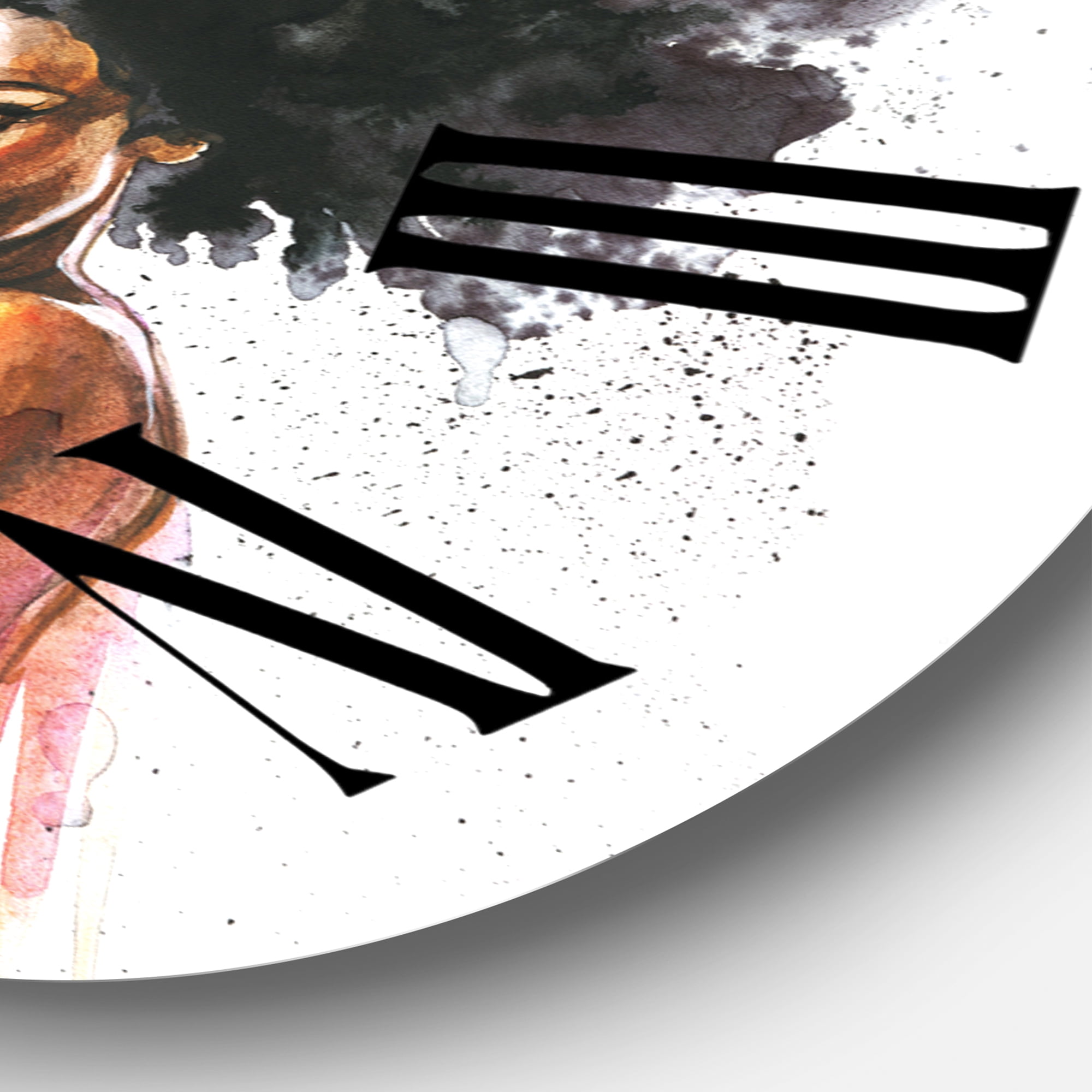 Designart 1 in Quartz Glam Wall Clock