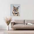 thumbnail image 3 of Tortoiseshell Cat Portrait Canvas Art, 24 x 30, Made In USA, 3 of 6