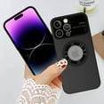 thumbnail image 6 of Compatible with iPhone 14 Pro Max Magnetic Case,Cute Metal Effect Phone Case Compatible with MagSafe for Women Girls Men Window Camera Protector Back Cover for iPhone 14 Pro Max 6.7'' Black, 6 of 7