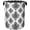 Black White Damask Flower, variant on Modern Minimalist Red Flowers Foldable Canvas Laundry Basket with Handles - Storage Organizer, Heavy Duty for Home，Bedroom, Dorm, Bathroom