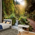 thumbnail image 2 of Peel and Stick Wallpaper Mullerthal Luxembourg Modern Art Wall Mural Decor Self Adhesive and Removable 100in x 144in, 2 of 8