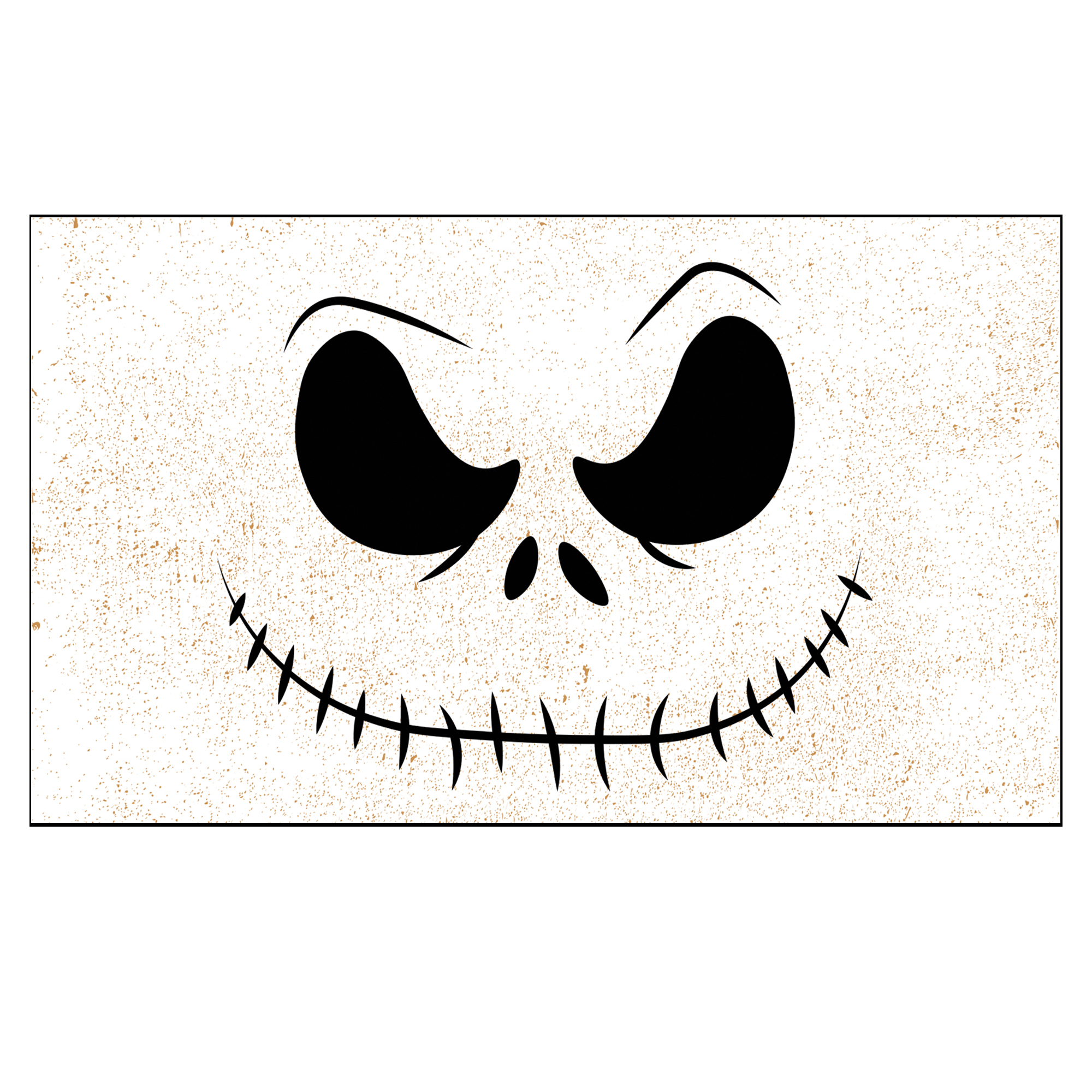 Disney Nightmare Before Christmas Jack Skellington Coir Outdoor/Indoor Mat, 2 pack, 2x3