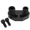 thumbnail image 2 of Black Metal Air Conditioning Manifold Fitting Kit Car Accessories for SD7 Compressor, 2 of 9