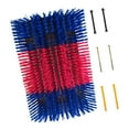 thumbnail image 2 of lionlar Livestock Brush Convenient with Screw Kit Cattle Scratcher for Cow Sheep Elk blue red, 2 of 9
