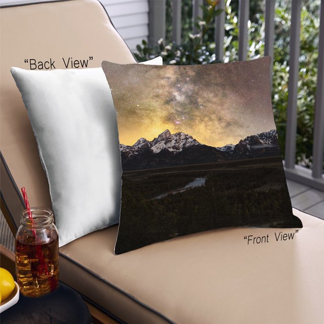 Ahgly Company State Wyoming Coussin d'Extérieur, 18 Pouces par 18 Pouces
