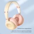 thumbnail image 5 of Bluetooth 5.2 Over-The-Ear Wireless Bluetooth Headphones, Non-Destructive Sound Quality Macaron Color Foldable Plug-in Card For Calls, Audio Cable For Children Adult Gifts, 5 of 8