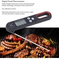 thumbnail image 2 of Topyond Digital Food Thermometer Instantly Read Meat Oven Thermometer Accurate Foldable Cooking Temperature Meter with Battery for Kitchen Food Meat Oven Oil Temperature Measure(Black), 2 of 8