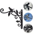 thumbnail image 4 of Shisuyan Wall Mount Lantern Hanging Bracket Iron 1Set 9.8X8.7X0.8In, 4 of 8