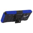 thumbnail image 4 of Kaleidio Case For Samsung Galaxy J7 Crown, J7 Aero, J7 Aura, J7 Top, J7 Eon [Dual Form] Rugged Holster [Belt Clip][Shockproof] Dual Layer [Kickstand] Armor Cover w/ Prying Tool [Black/Blue], 4 of 6