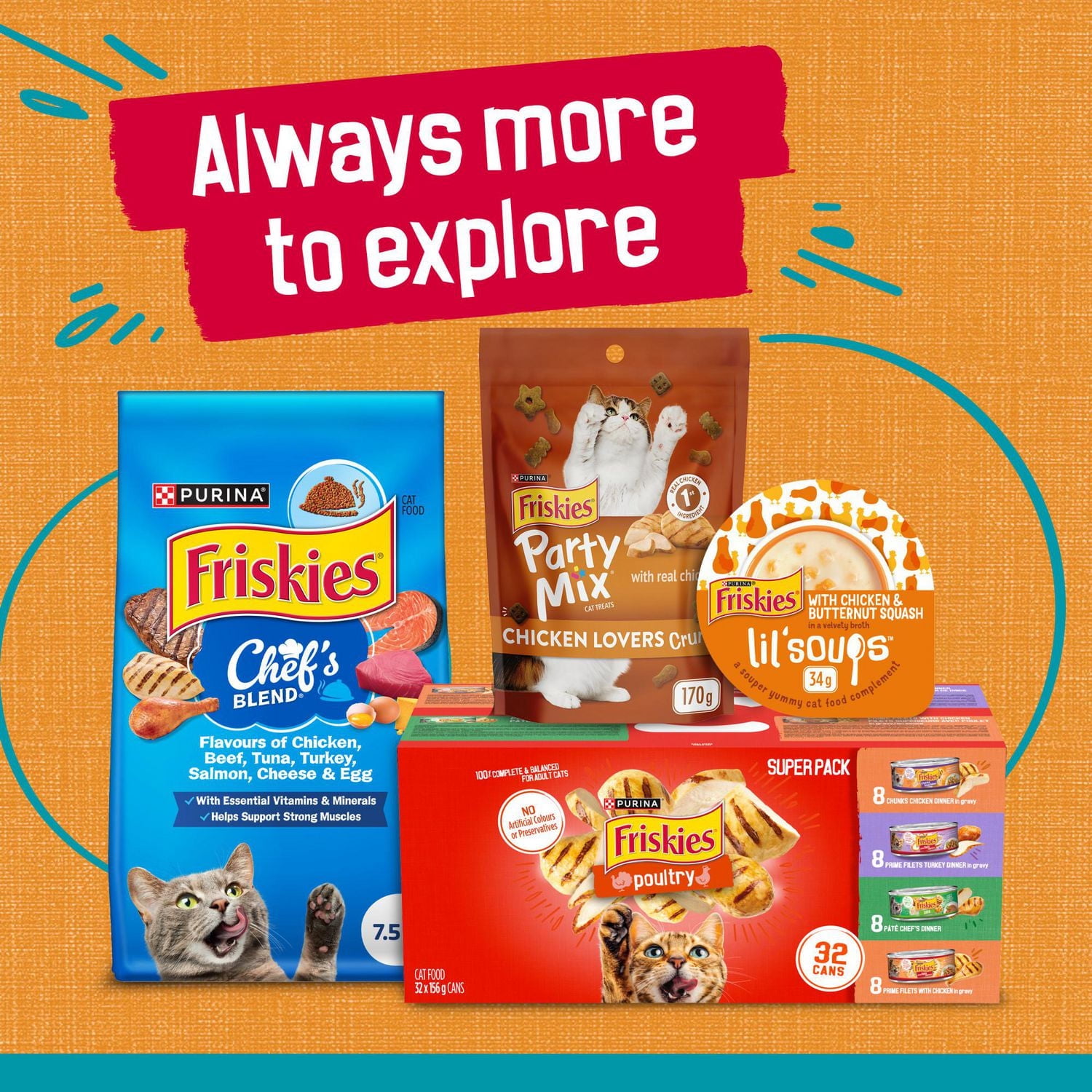 Friskies Tasty Treasures avec Poulet en Sauce Nourriture pour Chats