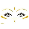 thumbnail image 4 of 15 Sheets Face Tattoo Fashion Metallic Tattoo Sticker Temporary Tattoo for Party, 4 of 10